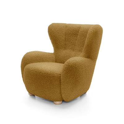 Tedi Armchair 88 cm, Scandinavian Style – Walnut Terra (ROLF 12), Beech