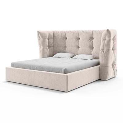 Diara Tufted Upholstered Ottoman Bed with Storage, Glamour Style – photo 17