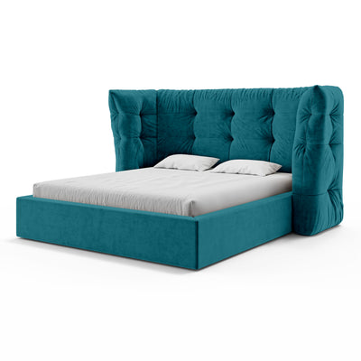 Diara Tufted Upholstered Ottoman Bed with Storage, Glamour Style – photo 8