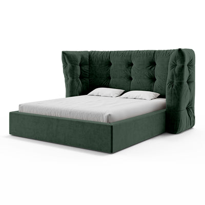 Diara Tufted Upholstered Ottoman Bed with Storage, Glamour Style – photo 19