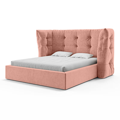 Diara Tufted Upholstered Ottoman Bed with Storage, Glamour Style – photo 21