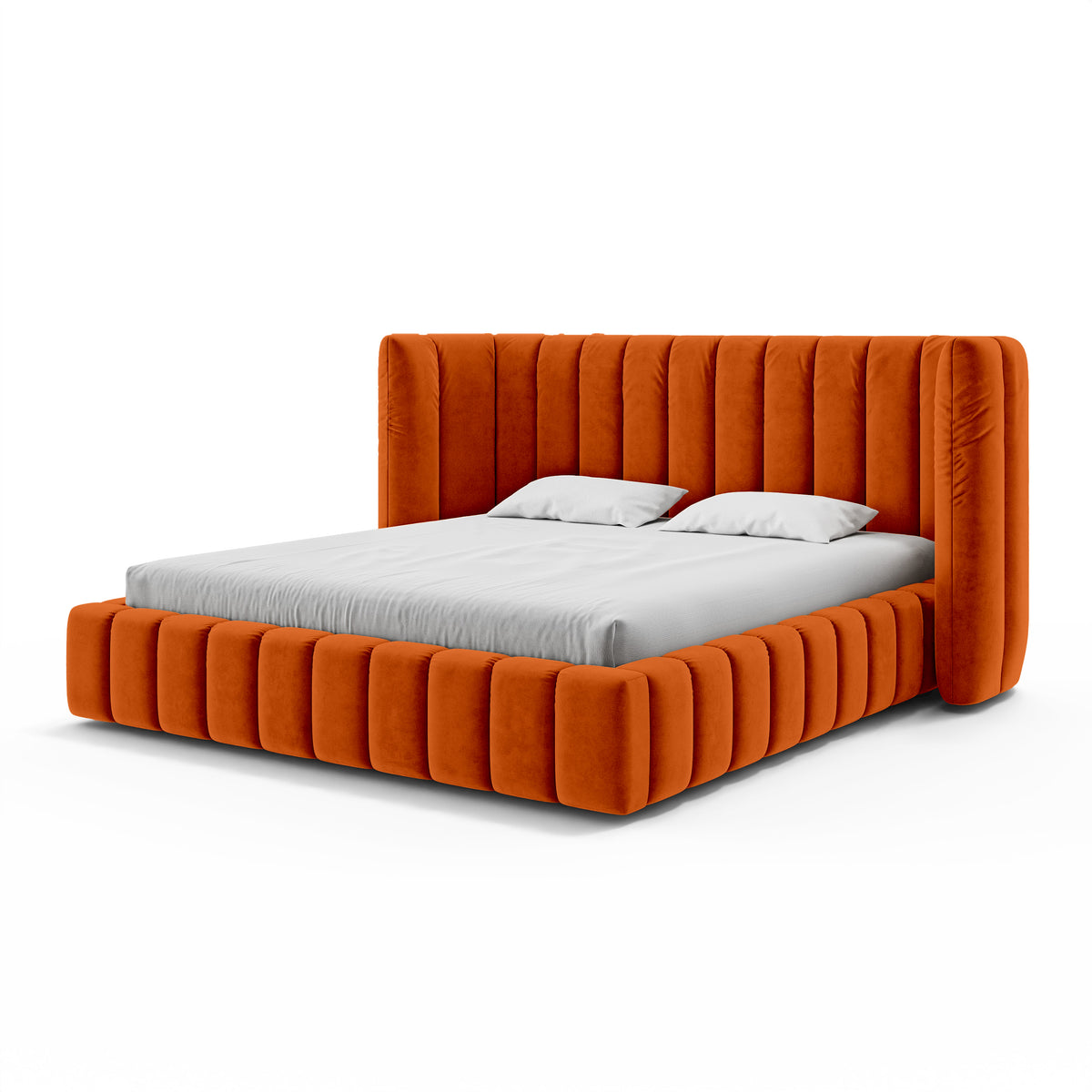Gianda Upholstered Ottoman Bed with Vertical Tufting and Storage, Modern Soft Style – photo 14