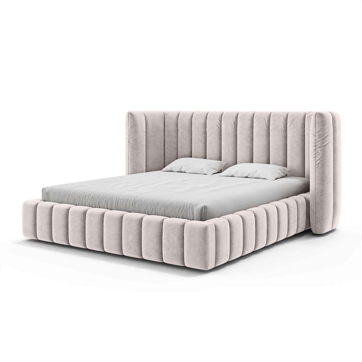 Gianda Upholstered Ottoman Bed with Vertical Tufting and Storage, Modern Soft Style – photo 23