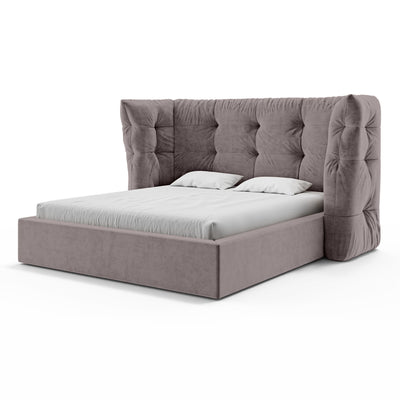 Diara Tufted Upholstered Ottoman Bed with Storage, Glamour Style – photo 16