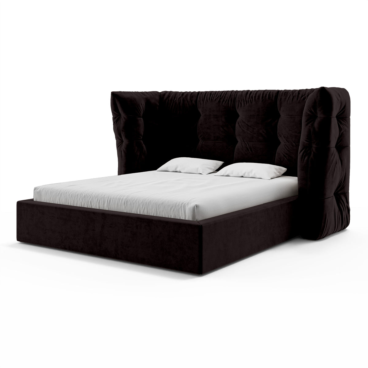 Diara Tufted Upholstered Ottoman Bed with Storage, Glamour Style – photo 25