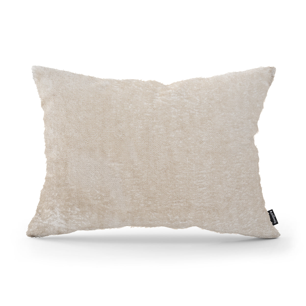 Plush Decorative Cushion 40x55 cm, Glamour Style – Parchment Beige (SORRISO 06)