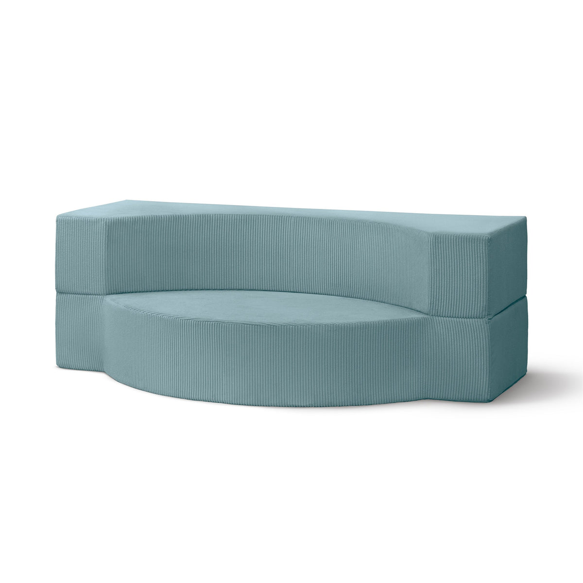 Lunaria Modular Foam Sofa Bed 200 cm, Japandi Style – Cold Mint (POSO 26)