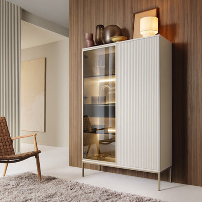 Lampy Sideboard with Doors and Drawer 104x166, Modern Style – in a room setting