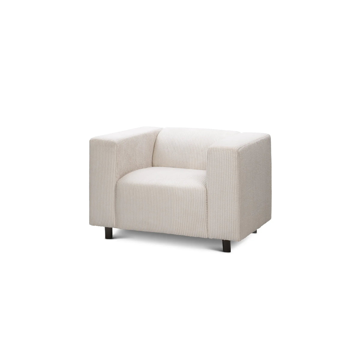 July Armchair 95 cm, Scandinavian Style – Porcelain Beige (POSO 38)
