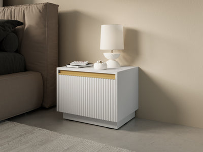 Westa Bedside Table 54x42 cm, Glamour Style – photo 8