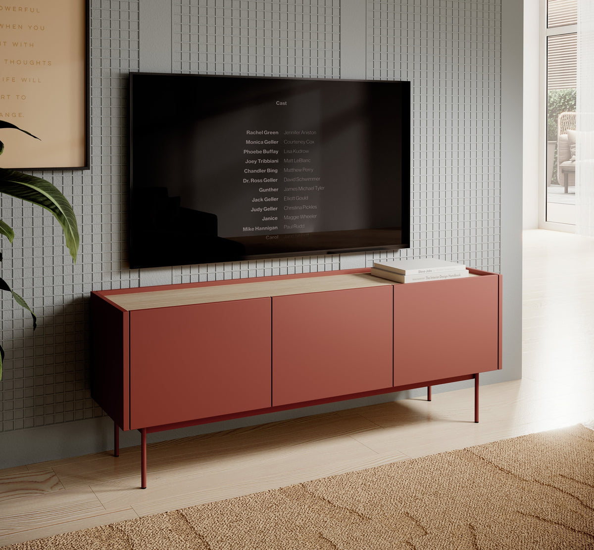 Bema TV Unit 144x55, Japandi Style – photo 10