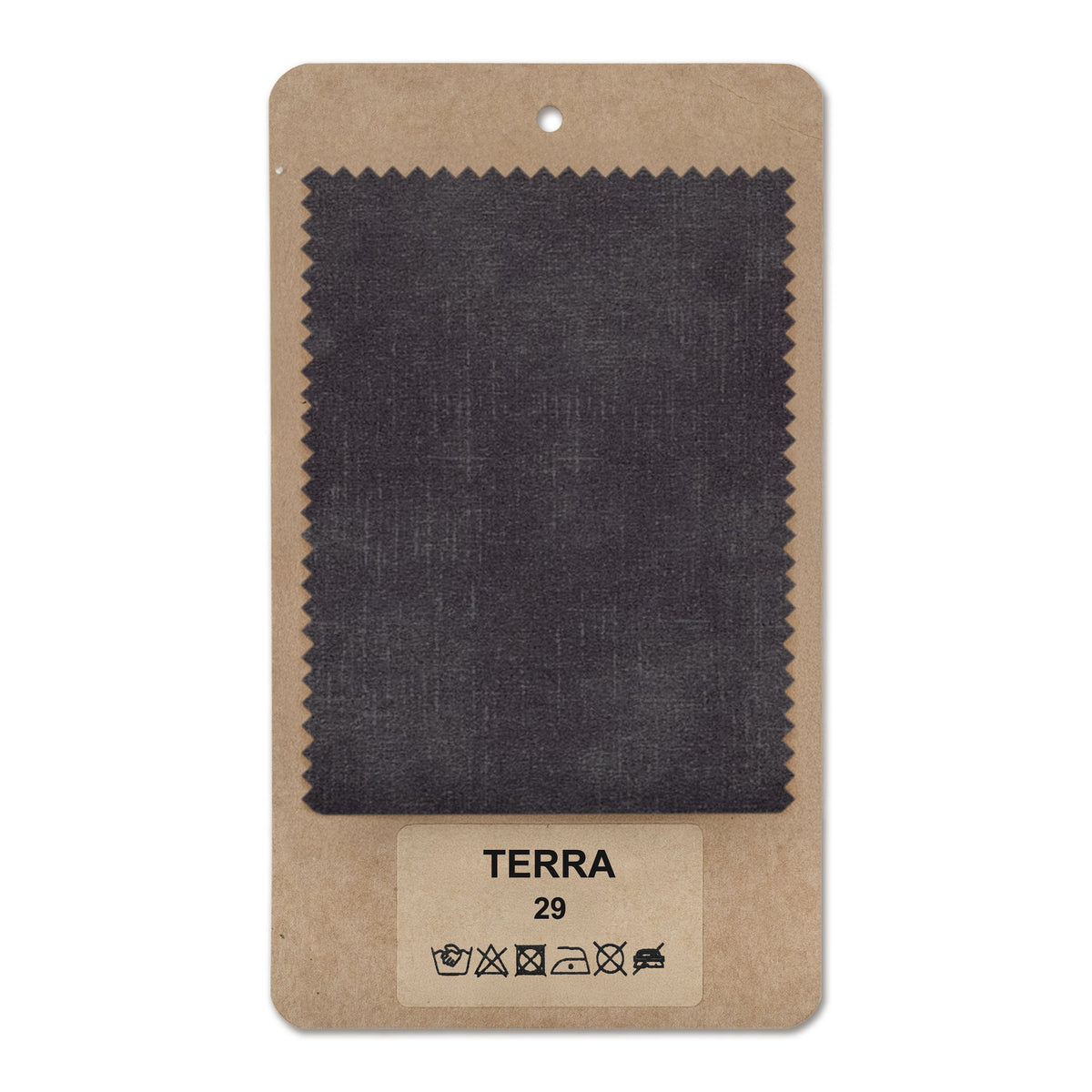 Fabric sample TERRA Ash Anthracite (TERRA 29)