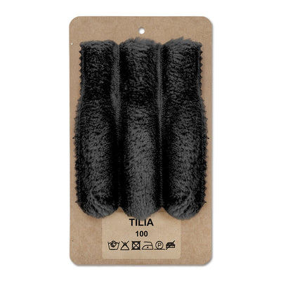 Échantillon de tissu TILIA Velours anthracite (TILIA 100)