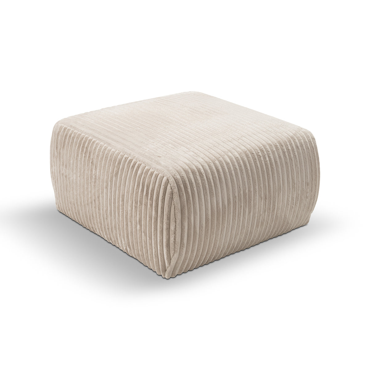 Alloro Upholstered Pouffe 82x41, Vintage Style – Powder Pearl (TILIA 01)