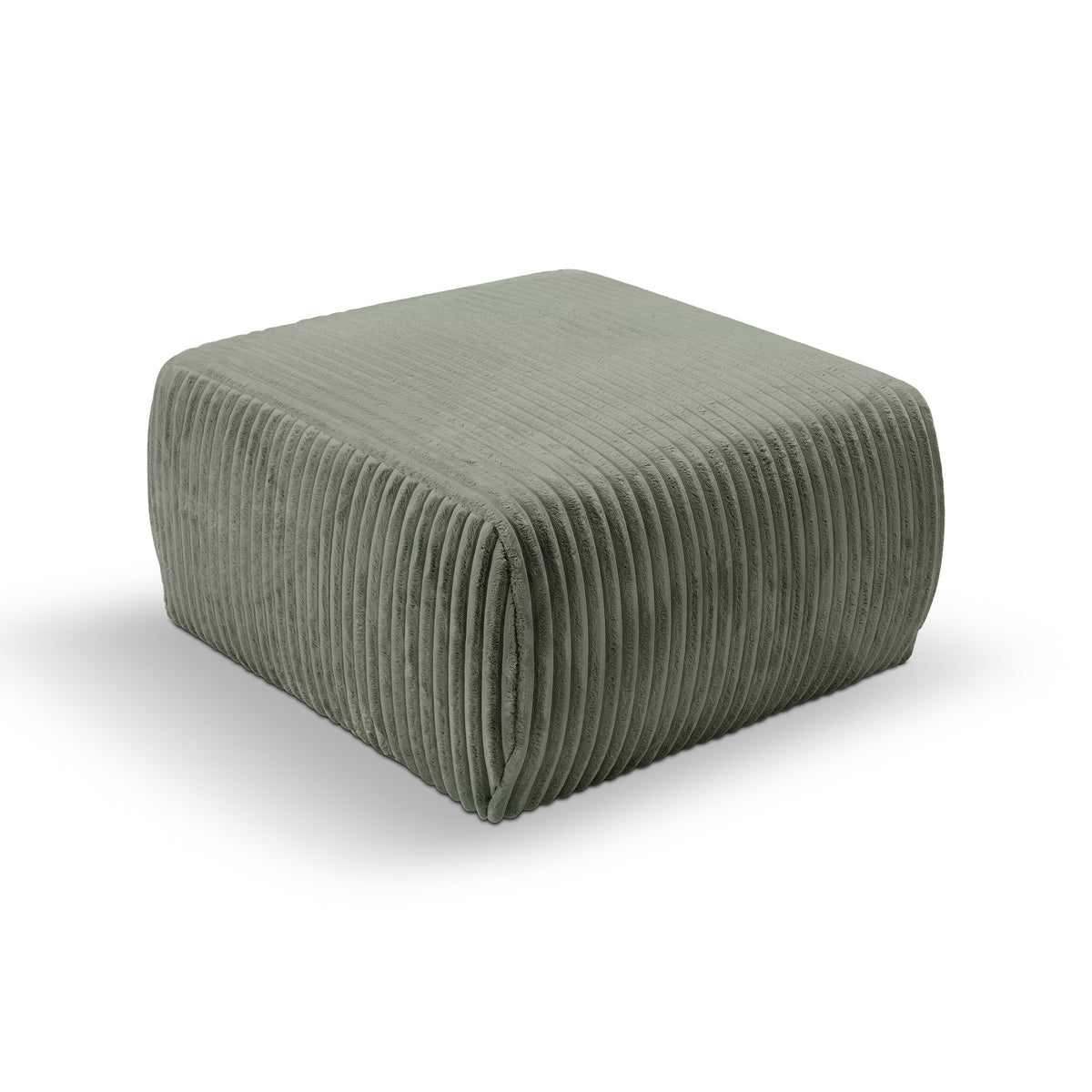Alloro Upholstered Pouffe 82x41, Vintage Style – Stone Sage (TILIA 37)