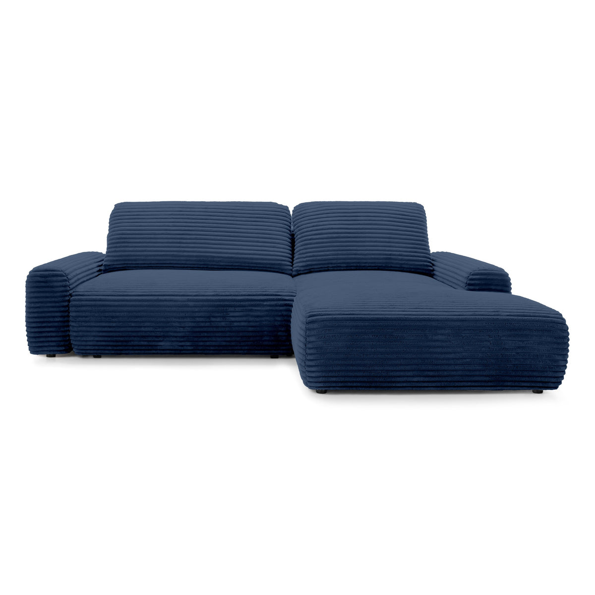 Dori Corner Sofa Bed with Storage 125x200, Modern Style – Right-sided, Inky Depth (TILIA 77)