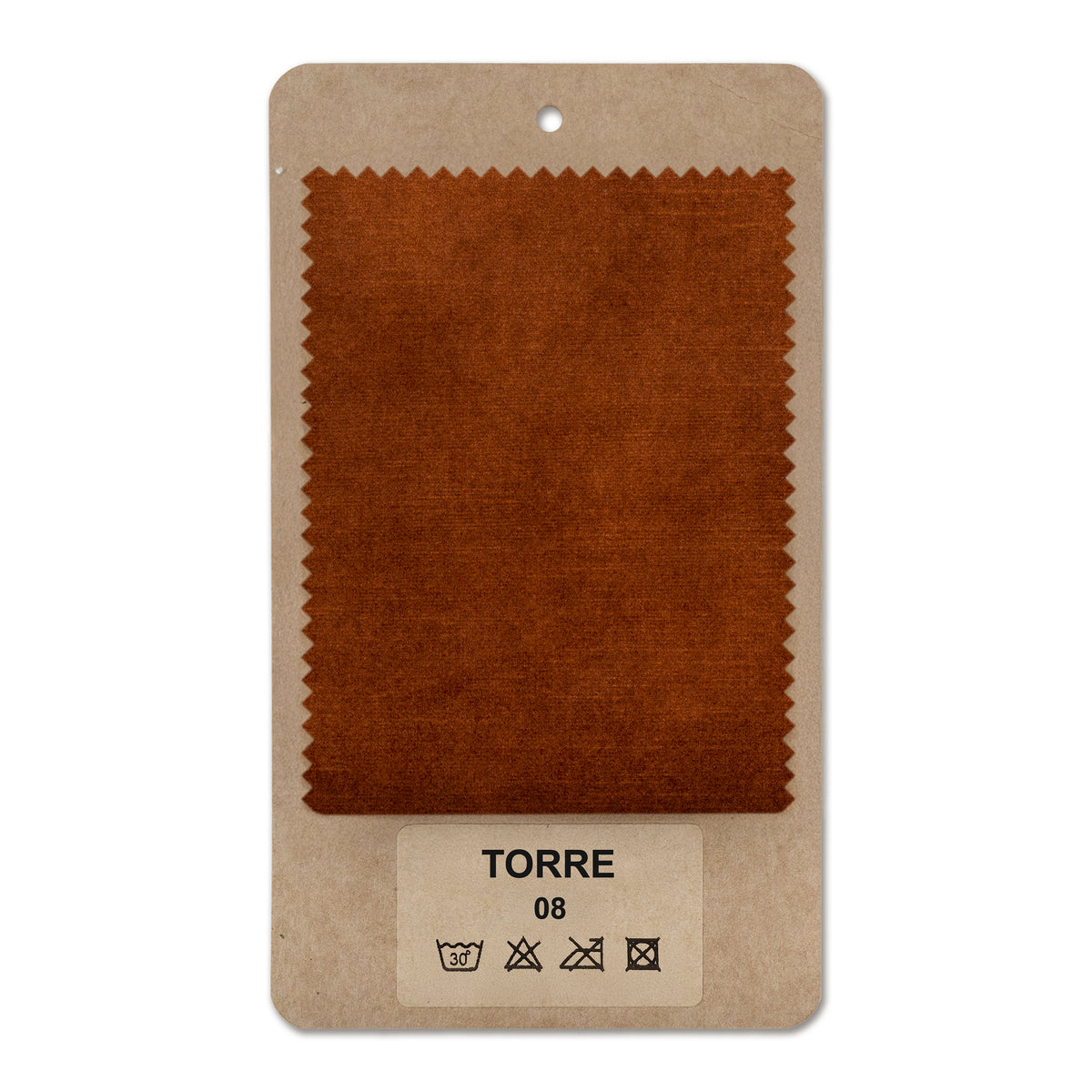 Fabric sample TORRE Brick Sepia (TORRE 08)