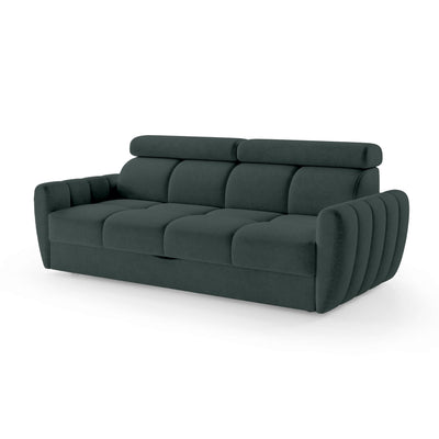 Franec 3 Seater Sofa Bed 227 cm, Minimalist Style – Yew Abyss (CLOUD 37)