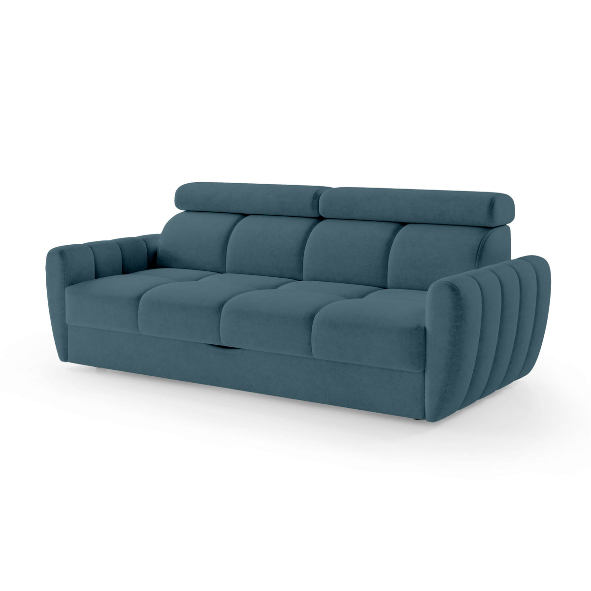 Franec 3 Seater Sofa Bed 227 cm, Minimalist Style – Inky Ocean (CLOUD 75)
