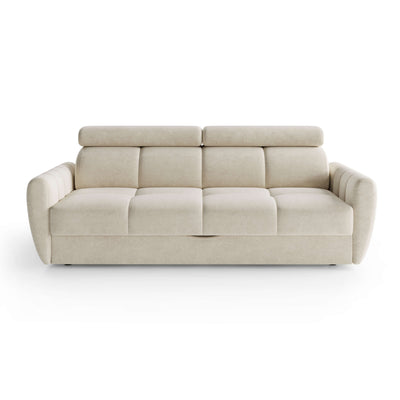 Franec 3 Seater Sofa Bed 227 cm, Minimalist Style – front view