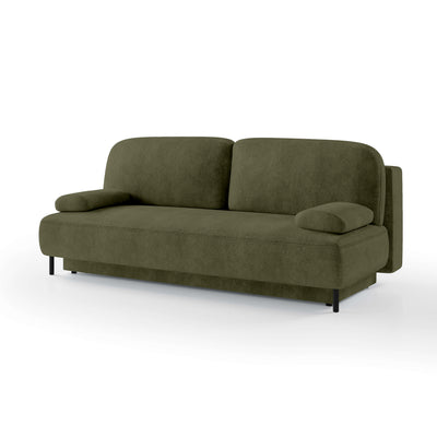 Tola 2 Seater Sofa Bed 140x200 with Storage, Modern Style – Golden Moss (PERFECT HARMONY 39)
