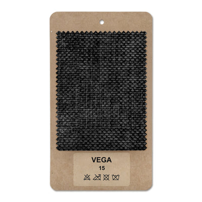 Échantillon de tissu VEGA Noir velours (VEGA 15)