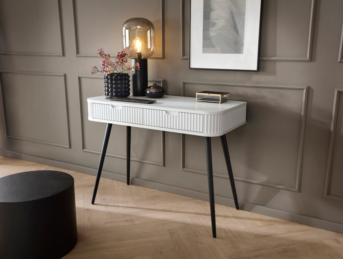 Eva Dressing Table with 2 Drawers 103x80 cm, Modern Style – photo 16