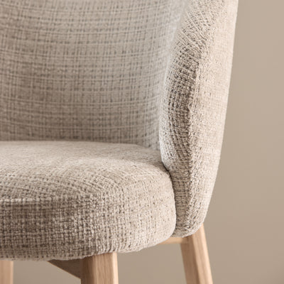 Melor Set of Two Chairs with Armrests, Modern Style – in a room setting