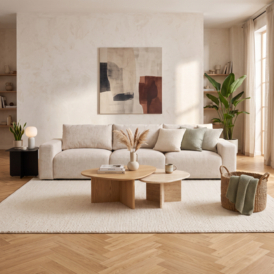Canapé modulable de 361 cm pour 6 personnes, style moderne | Iskeli Plus