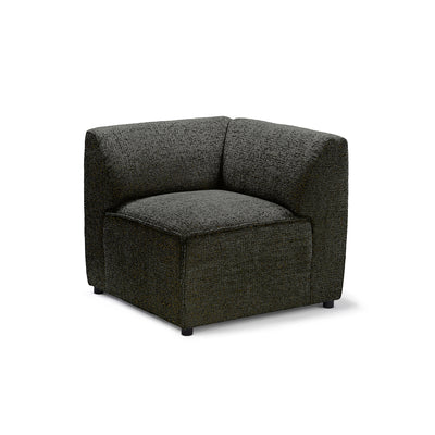 BRICK Modular Sofa Module M Left – Graphite Brown (BELLA 25)
