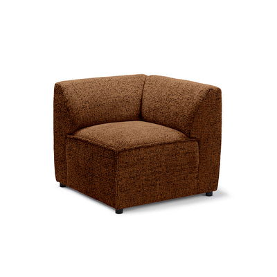BRICK Modular Sofa Module M Left – Walnut Matte (BELLA 40)