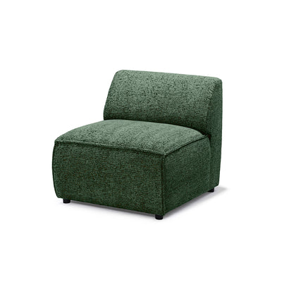 BRICK Modular Corner Sofa – Module S, Left, Green Onyx (BELLA 80)