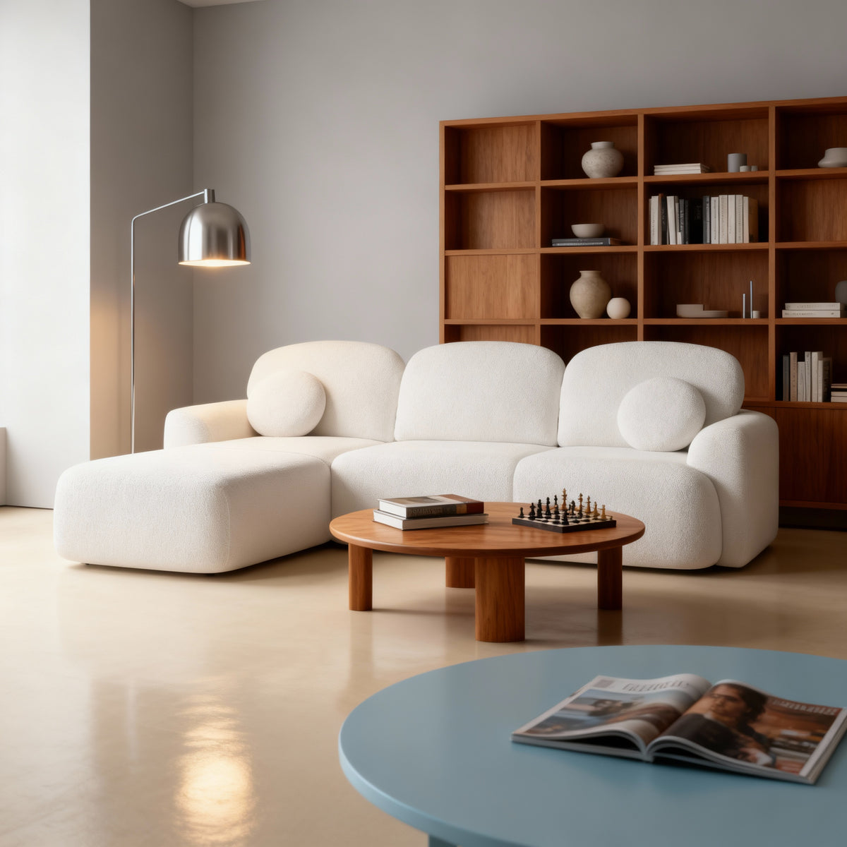 Bulu 3–4 Seater Corner Sofa Bed DL 260 cm, Modern Style – in a room setting