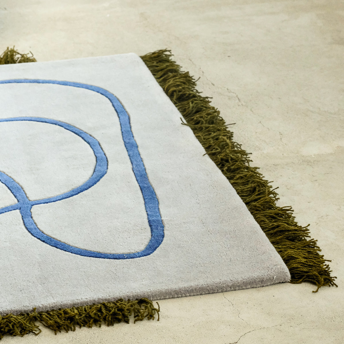Tapis Serpello à franges et motif fluide de style bohème - photo 4