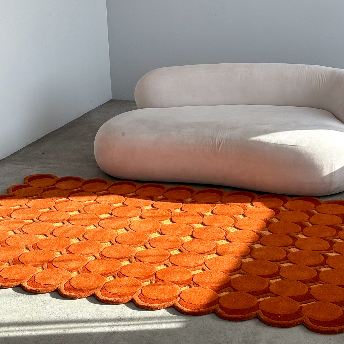 Pelli-tapijt met een geometrisch 3D-patroon in glamourstijl - foto 3