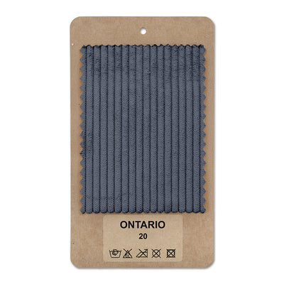 Échantillon de tissu ONTARIO Graphite noir (ONTARIO 20)