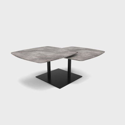 Coffee Table with Rotating Top 128x40 cm in Loft Style | Dualis