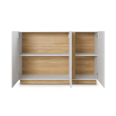 Armelia Sideboard with Doors 138x91, Modern Style – with doors open