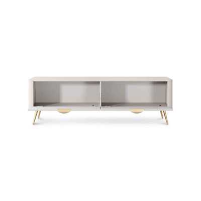 Laanti TV Unit 163x51, Modern Style – with doors open