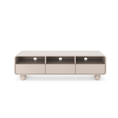 Ballo TV Unit 160x44, Japandi Style – front view