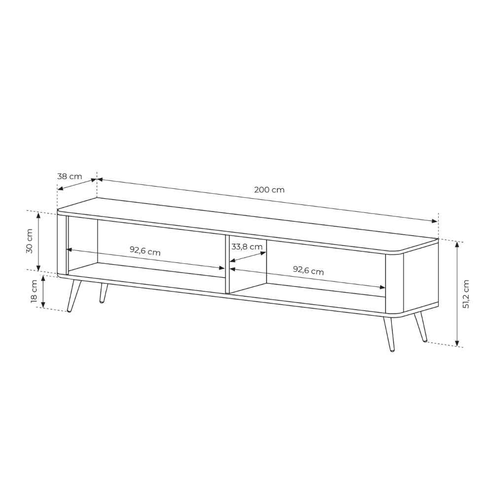 Laanti TV Unit 200x51, Modern Style – photo 6