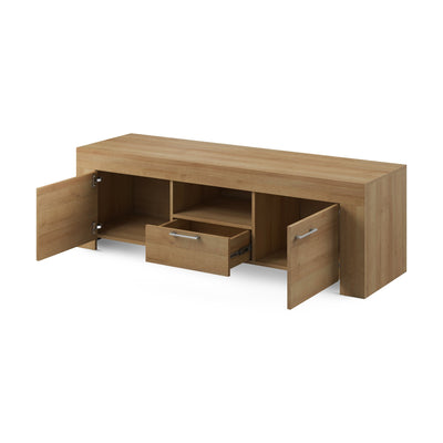 Gorky TV Unit Set with Shelf 155x50 + 155x20, Modern Style – photo 3