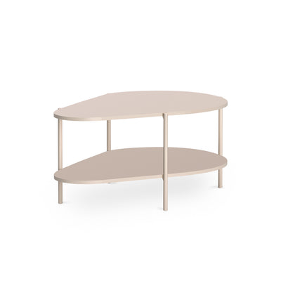 Table basse EKLIPSO 90x45 aux formes organiques de style moderne, coloris cachemire – photo principale | Pillovely