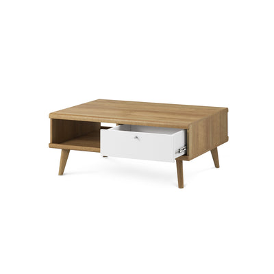 Lato Coffee Table 107x46 cm with Drawer, Scandinavian Style – photo 3