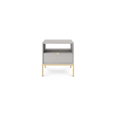 Roza Bedside Table with Drawer 54x56 cm, Glamour Style – photo 16