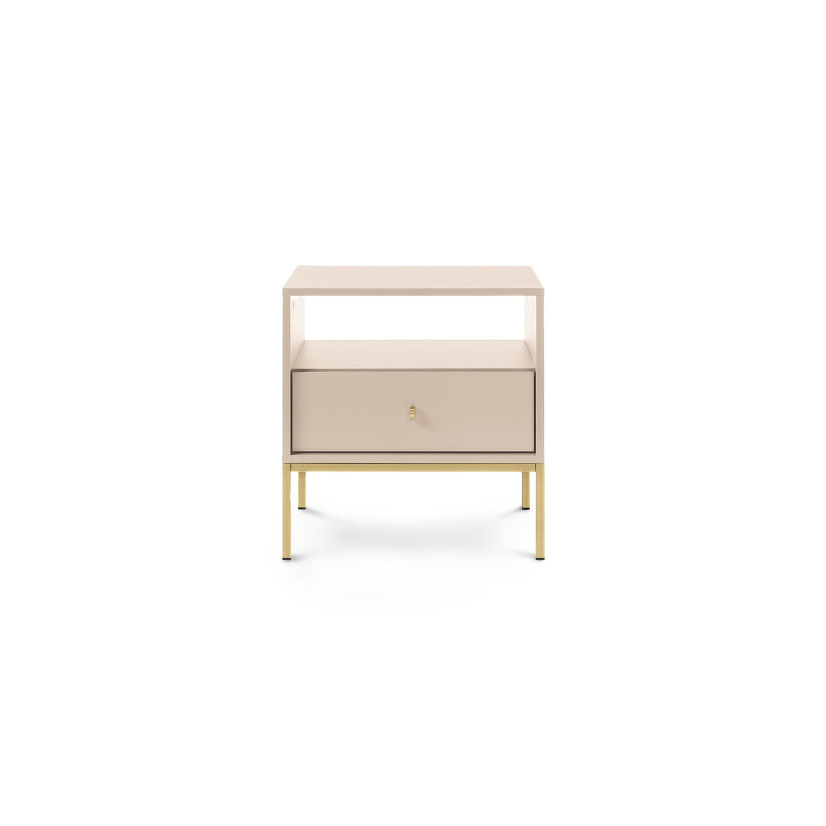 Kviat Bedside Table with Drawer 54x57 cm, Modern Classic Style – photo 3