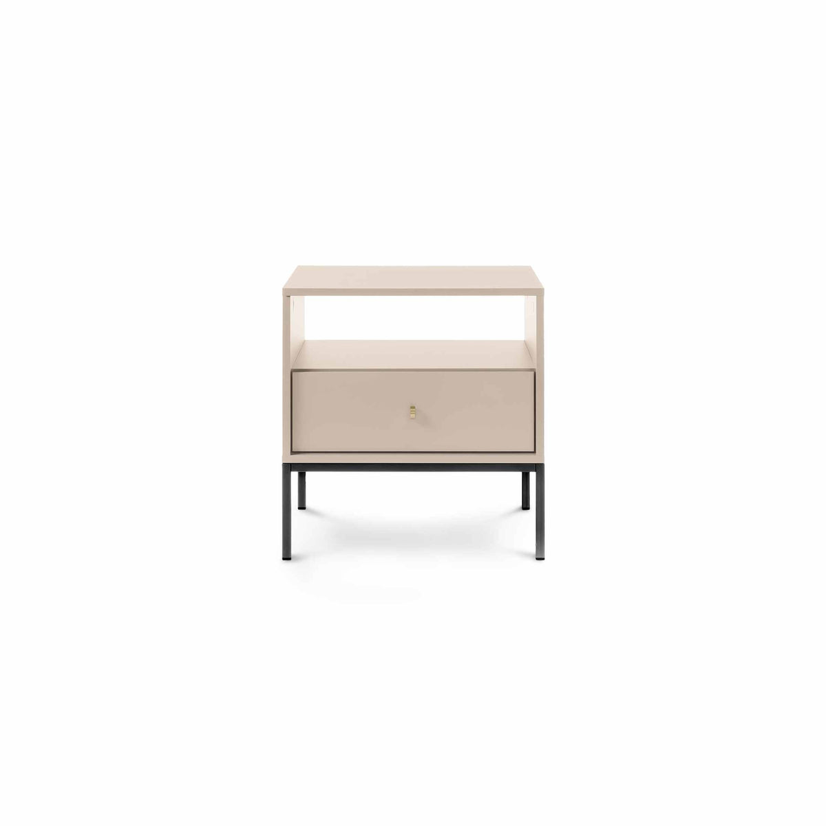 Kviat Bedside Table with Drawer 54x57 cm, Modern Classic Style – photo 5