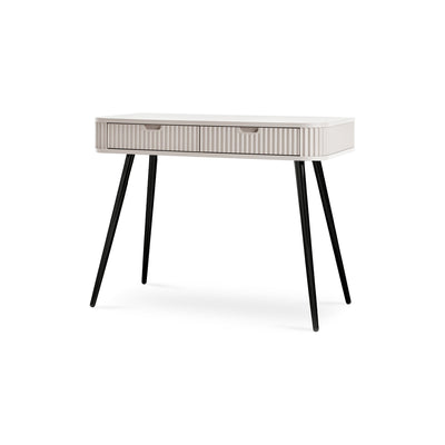 Eva Dressing Table with 2 Drawers 103x80 cm, Modern Style – Cashmere, Black