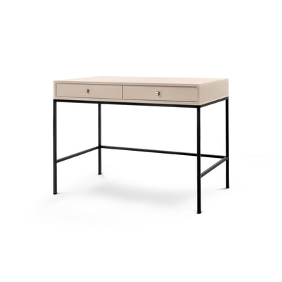Kviat Dressing Table 104x78 cm, Modern Style – Sand Beige, Black