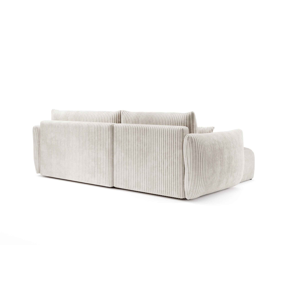 Alloro Corner Sofa Bed 257 cm, Modern Style – back view